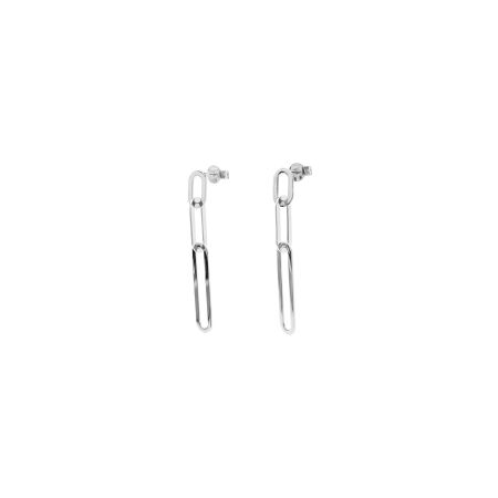 Boucles d'oreilles Isabelle Barrier en or blanc